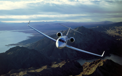 G550, Gulfstream 550, Gulfstream Aerospace, Gulfstream over mountains