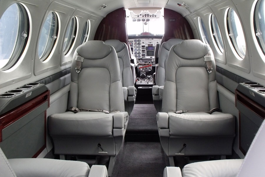 King Air Luxury Interior Private Jet Charter - Jets.com